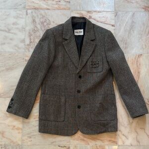 Miu Miu Herringbone Blazer